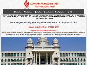 Karnataka Prisons Department Recruitment For 662 Jailor And Warder Posts; Apply Before 09 March 2019