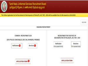 TNUSRB Recruitment 2019 For 969 Sub Inspector (SI) Vacancies; Application Starts From March 20