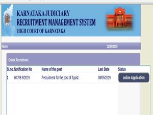 Karnataka High Court Recruitment 2019 For Typists; Earn Up To INR 81,100 Per Month