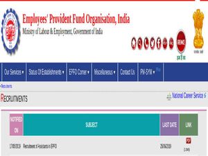 EPFO Recruitment 2019 For 280 Assistants. Earn Up To Rs. 44,900 Per Month; Apply Before June 25