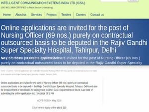 ICSIL Recruitment 2019 For 69 Nursing Officers; Earn Up To 29,000 Per Month