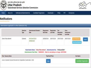 UPSSSC Recruitment 2019: Apply Online For 1,186 Junior Assistants Post Before July 20