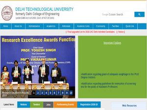 DTU Recruitment 2019: Apply Online For 167 Assistant Professors Post. Earn Up To 39,100 Per Month