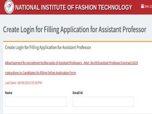 NIFT Recruitment 2019: Apply Online For 179 Assistant Professors Post (Contract)