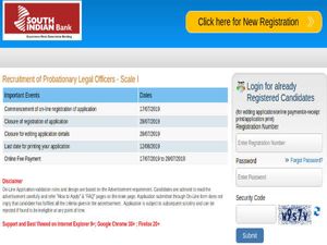 South Indian Bank Recruitment: Apply Online For Probationary Legal Officers Post Before July 28