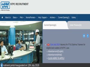 NTPC Recruitment 2019 For 79 ITI And Diploma Trainees. Apply Online From August 01 Onwards