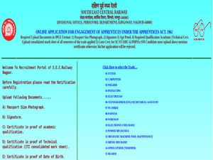 South East Central Railway Recruitment: Apply Online For 313 Trade Apprentice Posts