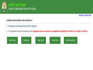 FCI Recruitment 2019: Apply Online For 330 Managers Post Before October 27, Earn Up To Rs. 1.4 Lakh