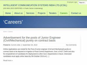 Govt of India Jobs: Apply Online For 41 Junior Engineers (Civil/Mechanical) Post Before October 5
