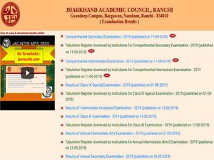 JAC Compartment Result 2019 Declared For Class 10 And 12