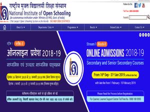 NIOS Admit Card Released For Class 10 And 12 Sep/Oct 2019 Board Exam