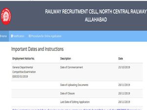 North Central Railway: Apply Online For 529 Goods Guards, Asst. Loco Pilots, Clerks And Other Posts