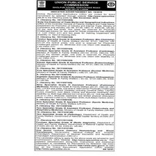 UPSC Notification 2019: Apply Online For 153 Examiner, Specialist Grade And Senior Lecturer Posts