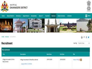 Davanagere Village Accountant Recruitment, Apply Online For 18 Posts Before February 29