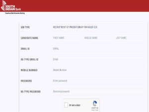 South Indian Bank Recruitment 2020 For Probationary Manager (CA) Post, Apply Online Starting Today