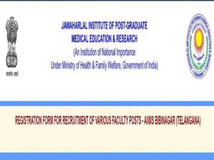 JIPMER Recruitment 2020 For 141 Faculty Posts At AIIMS Bibinagar, Apply Online Before June 12