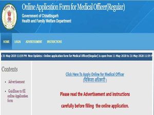 CG HFWD Recruitment 2020 For 208 Medical Officers (MO) Post, Apply Online Before May 31