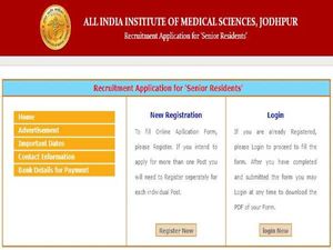 AIIMS Jodhpur Recruitment 2020 For 131 Senior Residents Post, Apply Online Before July 14