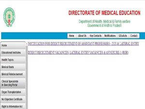 DME AP Recruitment 2020 For 737 Assistant Professors Post, Apply Online From June 19 Onwards