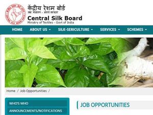 Central Silk Board Recruitment 2020 For 79 Scientists And Assistants, Apply Online Before July 17
