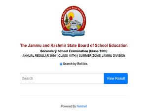 JKBOSE 10th Result 2020 (Summer Zone) Jammu Division Declared
