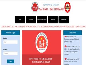 NHM Karnataka Recruitment 2020 For 1,356 Mid-Level Health Providers, Apply Online Before July 21