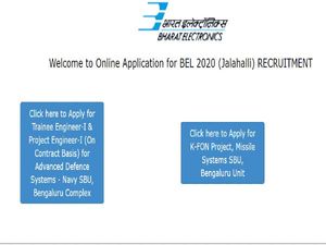BEL Vacancy 2020 For 55 Project Engineer And Trainee Engineer Posts, Apply Online Before August 2