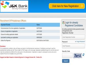 JK Bank PO Recruitment 2020 For 350 Probationary Officers Post, Apply Online Before July 24