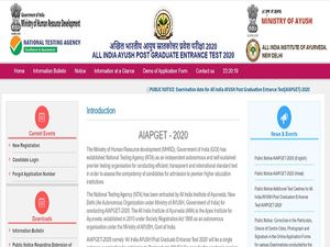 AIAPGET Admit Card 2020 Released, Download At ntaaiapget.nic.in 