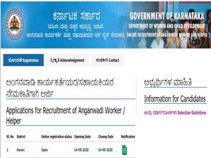 WCD Haveri Recruitment 2020 For 168 Anganwadi Workers And Helpers, Apply Online Before September 14