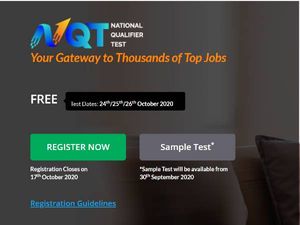 TCS Begins National Qualifier Test (NQT) Registration To Help Corporates Hire Freshers. Apply Here