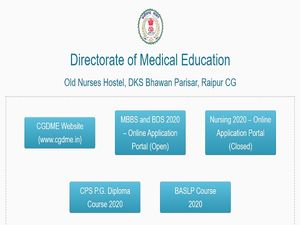 Chhattisgarh (CG) NEET UG Counselling 2020 Begins, Register At cgdme.co.in
