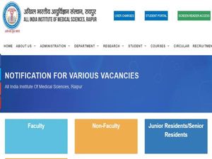 AIIMS Raipur Recruitment 2020 For 142 Senior Residents (Group A) Posts, Apply Online Before December 18