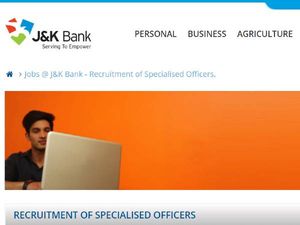 JK Bank Recruitment 2020 For 21 Specialized Officers (SO) Posts, Apply Online Before December 31