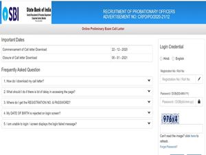SBI PO Prelims Admit Card 2020 Released