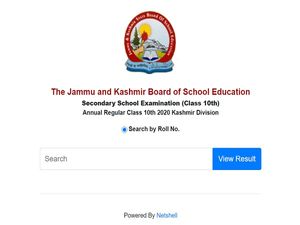 JKBOSE Class 10th Result 2020 For Kashmir Division Released