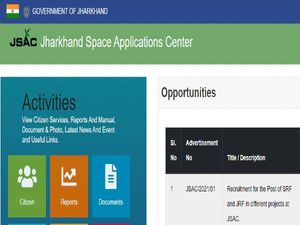 JSAC Recruitment 2021 For SRF And JRF Posts In Jharkhand Space Application Centre, Apply Online Before March 3