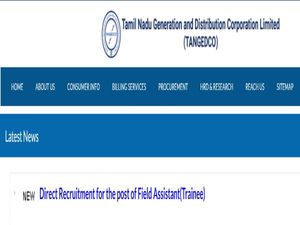 TANGEDCO Recruitment 2021 For 2,900 Field Assistants (Trainee) In TNEB. Check Eligibility And Other Details