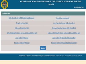 Karnataka BEd Result 2021 Declared At schooleducation.kar.nic.in
