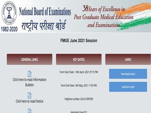 FMGE Exam 2021: NBE Begins Registration For FMGE June 2021 Session 