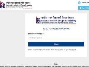 NIOS Result 2021 Declared For DElEd And Vocational Courses