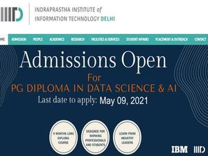 IIIT Delhi Offering PG Diploma in Data Science and Artificial Intelligence