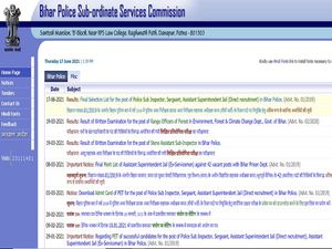 Bihar Police Result 2021: BPSSC Releases Bihar Police SI Final Result 2021