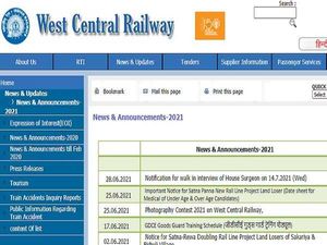 West Central Railway Recruitment 2021 For House Officer Posts Through Walk-In-Interview On July 14
