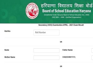 HOS 10th Result 2021 Declared, Check HBSE Haryana Open School 10th Result 2021 Link