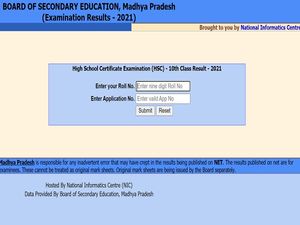 MP Board 10th Result 2021 Roll Number-wise, 100% Pass Percentage 