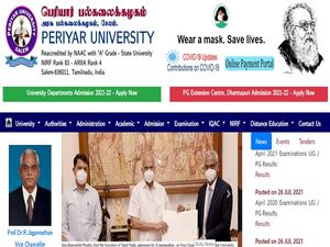 Periyar University Result 2021 Declared For UG And PG April Exams