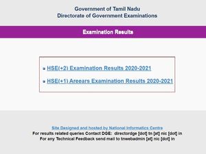 TN 12th Result 2021 Declared, Check Tamil Nadu Plus Two Result 2021 Marksheet