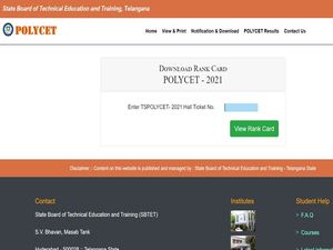 TS POLYCET Result 2021 Declared, Download Rank Card At polycetts.nic.in