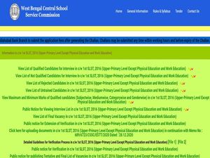 WBSSC Upper Primary Result 2021: Check Qualified Candidates For Interview